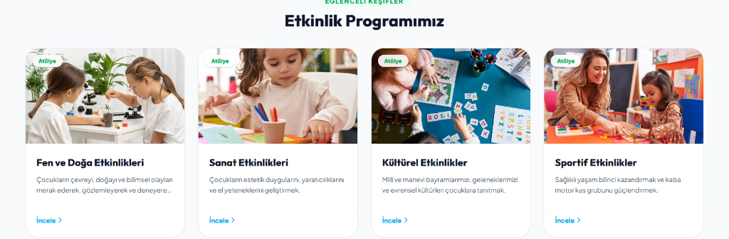 Saray Küçükyoncalı İkinci Yabancı Dil Almanca Etkinlikleri ve Anaokulu Rehberi